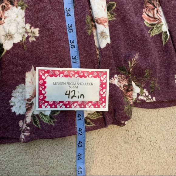 Torrid Purple Wine Floral Hacci Skater Dress Plus Size 3/3X Knee length - Picture 7 of 9